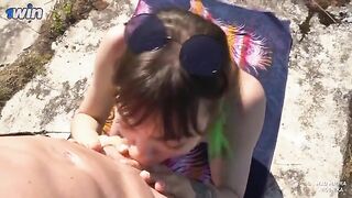 Nudist had to fuck the guard of the fort to get out