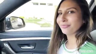 A cute girl, Gianna Dior, was picked up and fucked by a fan