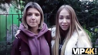 First time with twins, a wild experience for the Hungarian babe