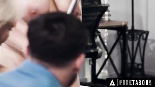 A swinging couple invites the maid for a threesome, and she can’t refuse