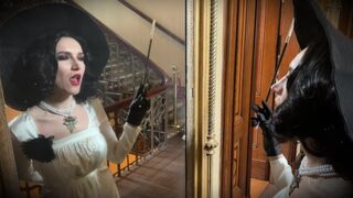 Resident Evil Village cosplay with a hot MILF twist, perfect for fans of the series
