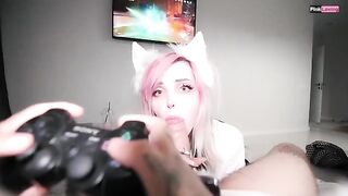 I fucked my pretty stepbrother’s bitch while he played Genshin Impact