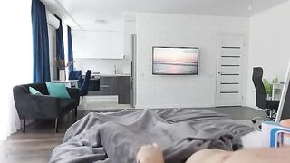 Pervert stepson got his asshole gapped by his slutty stepmom using Autoblow
