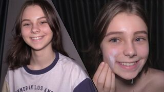 Submissive teen gets fucked hard by a big cock