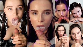 The greatest collection of juicy blowjobs and cumshots ever