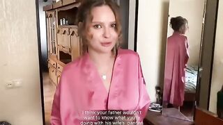 I jerked off with my stepmom's panties and she squirted on my face