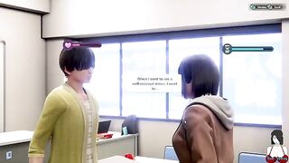 3D Hentai School Girl Yuna Room Girl All Sex Scenes Part-2