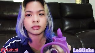 Playful Tina Slick got soaked with her Sohimi Rose vibrator
