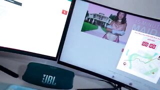 A sexy maid broke a vase and had to pay the price with her body