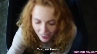 Redhead step sister got a messy hot load on her face