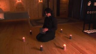 A priest exorcised a demon from a hot mature woman with big boobs