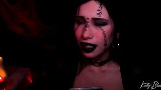 The evil witch Katty Blake cast a spell on a man’s dick