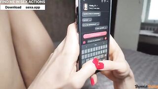 A cute 18-year-old girl shares her first date photo with her tits on a dating platform