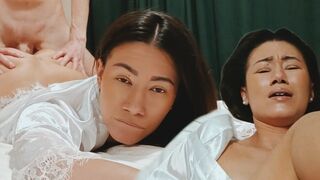 Asian stepmom is too tired, needs your help to relax