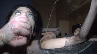 She came down from a powerful orgasm, she almost hit the ceiling!