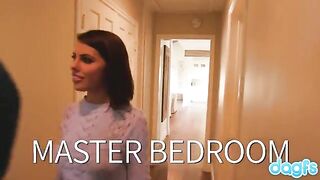 Adriana Chechik buys a new house but can’t afford the land, she’s fucked