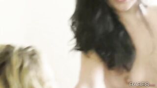 Kristina Rose performs for her new friend in a steamy shower scene