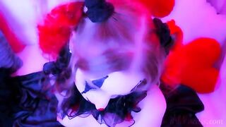 The kinkiest clown facial after giving a deepthroat blowjob
