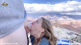 Epic hiking fucking with big booty amateur blonde