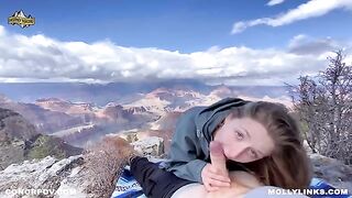 Epic hiking fucking with big booty amateur blonde