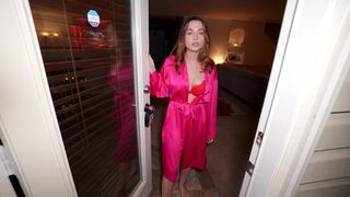 The girl was left alone on Valentine's Day and she was very sad
