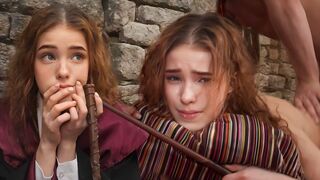 Hermione Granger discovers a new spell and gets fucked hard in this hot scene