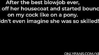 A step brother gets his balls full of cum from his cute stepsister