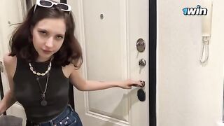 A cute Ukrainian girl agreed to sex on the street that day
