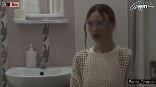 Russian schoolgirl fucks two guys, embodying her stepdad’s wildest fantasies in a steamy orgy