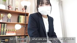The gardener has sex with the Asian teacher in class