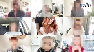 The cute girl got fucked by a guy on Zoom call
