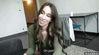 A friend joins us in surprising French chick with intense action!