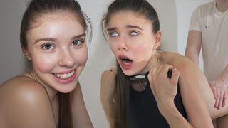 The guy pushed cock into the girl’s wet bikini, she screamed with pleasure