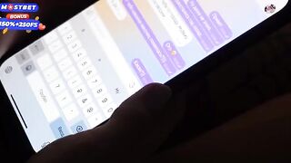 The girl was hooked on the car and started to suck her ex