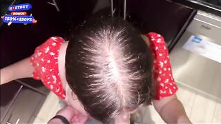The guy is skeptical about the strength of the orgasm of the girl