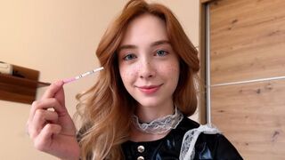 If the maid is pregnant after a creampie, fuck her hard again!