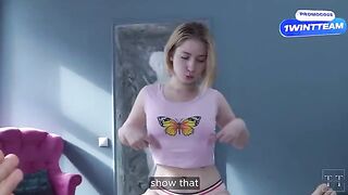Stepdad fucks stepdaughter's mouth after she took his money to learn how to blowjobs