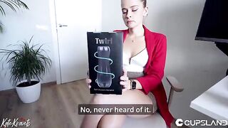 An employee checked the quality of the new stroker on a colleague