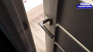 I was spying for my stepsister, but she caught me and gave me a blowjob