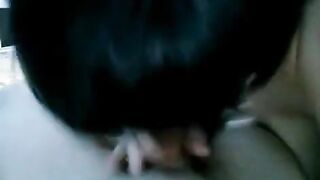 A drunken brunette woke her husband with a blowjob, showcasing her passionate side
