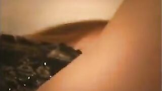 A student in Corse uses sex toys while showing off her pantyhose and stockings