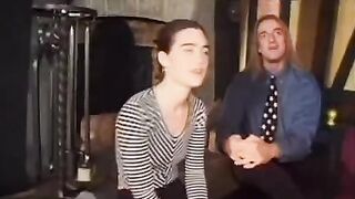A hairy chick gets her pussy licked by a hungry guy