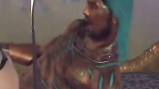A hot brunette woman has great sex with her guy friend