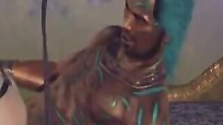 A hot brunette woman has great sex with her guy friend