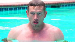 I wanted to get tan so I went sunbathing naked by the pool