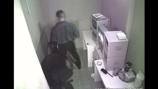 The employee was photographed having sex at work by a camera