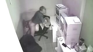 The employee was photographed having sex at work by a camera