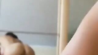 A couple enjoys private time with an excellent blowjob scene, captured in a homemade style