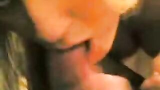 The guy received a blowjob from his girlfriend at home in this steamy homemade video