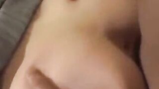 A hairy chick gave her brother a taste of her virgin pussy